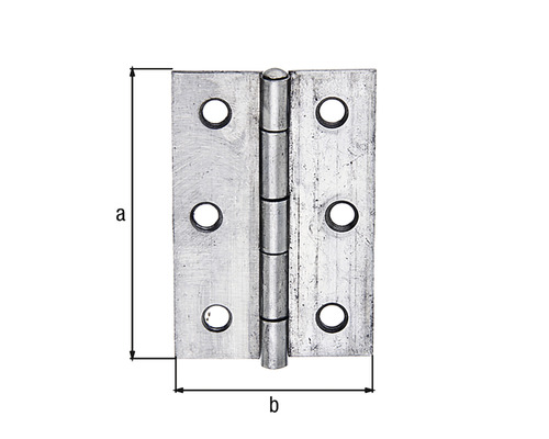 Dörrgångjärn med måttangivelser