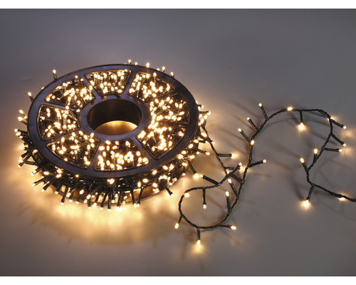 Ljusslinga LAFIORA clusterlight 1000 varmvita LED belysningslängd 3000cm sladdfärg grön inkl. fjärrkontroll1, timer, dimmer, minnesfunktion IP44 Ljusslinga LAFIORA clusterlight 1000 varmvita LED belysningslängd 3000cm sladdfärg grön inkl. fjärrkontroll1, timer, dimmer, minnesfunktion IP44