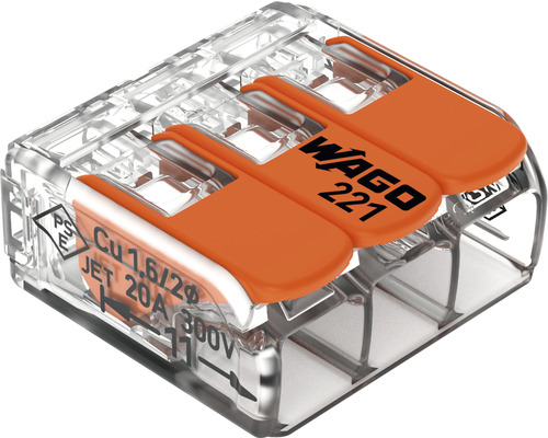 Wago 221 anslutningsklämma för elektriska ledare