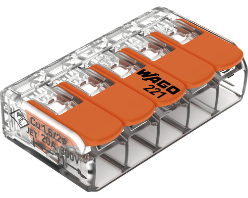 Wago 221 anslutningsklämma för elektriska ledare