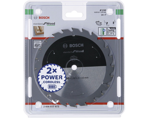 Bosch sågklinga Standard for Wood, diameter 150 millimeter