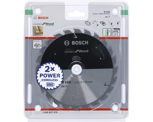 Bosch cirkelsågblad Standard for Wood, 160 millimeter diameter