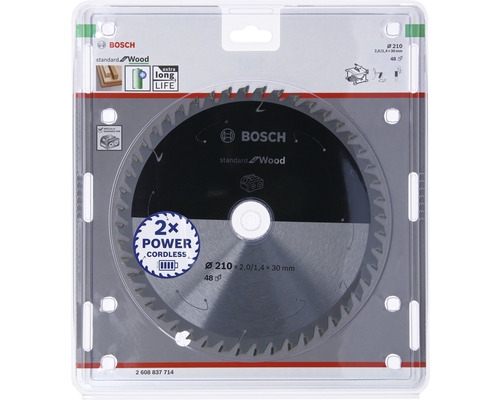 Bosch sågblad Standard for Wood, 210 millimeter diameter