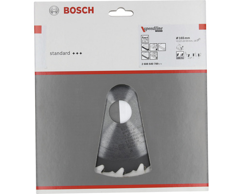 Bosch sågblad Speedline Wood, diameter 165 millimeter