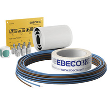 Ebeco värmekabelsystem med kabel, etiketter, fästband och tillbehör