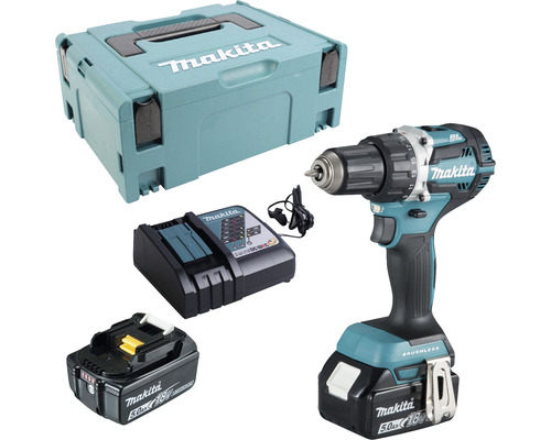 Borrskruvdragare MAKITA DDF484RTJ 18V inkl. 2x batteri 5Ah och laddare