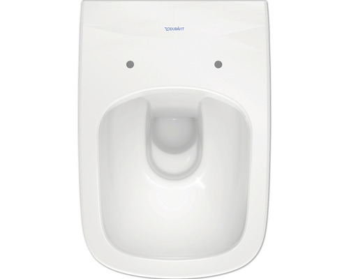 Vägghängd WC med djup spolning av sanitetskeramik med Duravit-logotyp