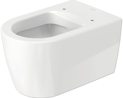 Vägghängd toalett DURAVIT ME by Starck utan WC-sits vit blank vattensparande P-lås