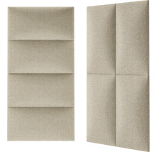 Textilpanel Solid creme-beige 30x60cm-thumb-3 Textilpanel Solid creme-beige 30x60cm-thumb-3