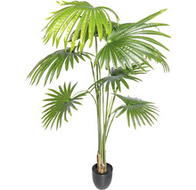 Konstgjord solfjäderpalm i kruka som dekoration