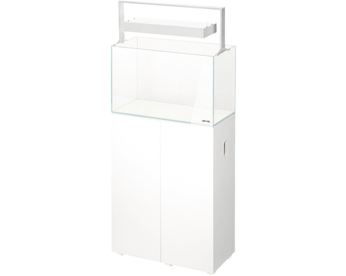 Akvariekombination med underskåp och belysning