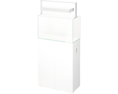 Akvariumkombination med underskåp och belysning