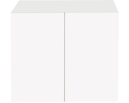 Vitt underskåp med två dörrar för användning inomhus