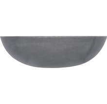 Halvrund blomsterskål i stengods