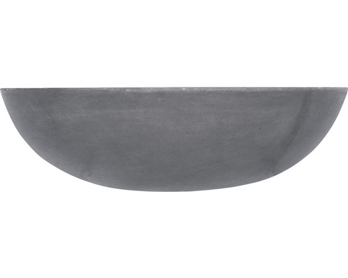 Halvrund blomsterskål i stengods