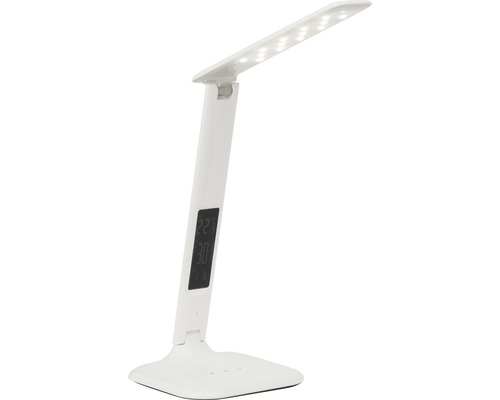 Vit LED-skrivbordslampa med display Vit LED-skrivbordslampa med display
