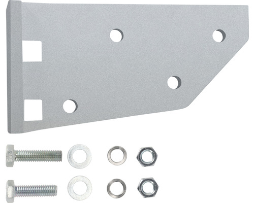 Fästvinkel med skruvar, muttrar och brickor