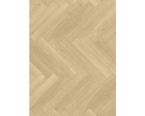 Läggning av ljus parkett i fiskbensmönster