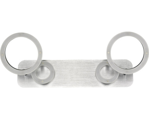 Toalettpappershållare med två runda metallfästen