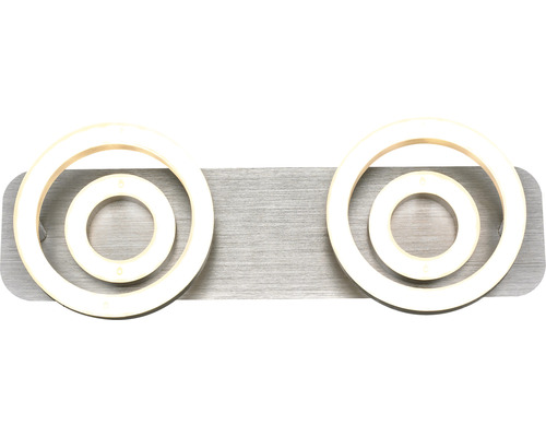 Dubbel LED-vägglampa med cirkulär design