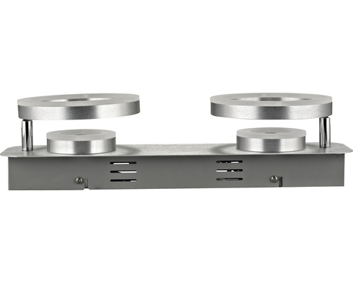 Dekorativt fäste med två runda glasskivor