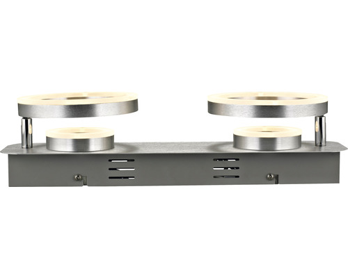 Dubbel LED-vägglampa i metall för inomhusbruk