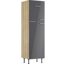 Högskåp med dörrar och fötter