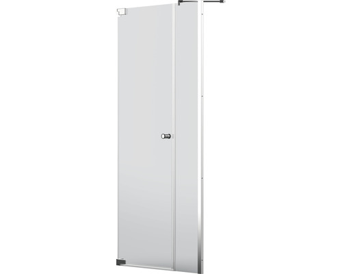 Öppen duschkabin dörr av glas med handtag