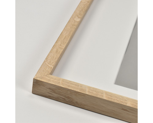 Detalj av en tavelram med trästruktur