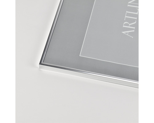 Aluminiumram silver 70x100cm