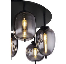 Plafond GLOBO Blacky 6xE14 svart