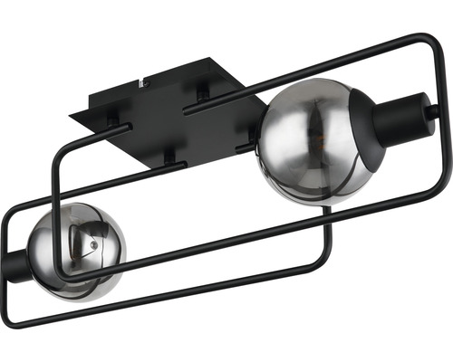 Taklampa med två lampor i sfärisk form