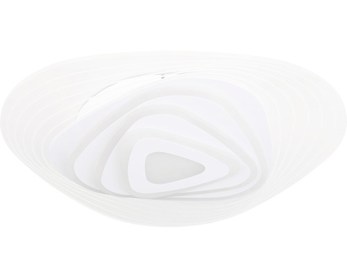 Vit taklampa med triangulär design