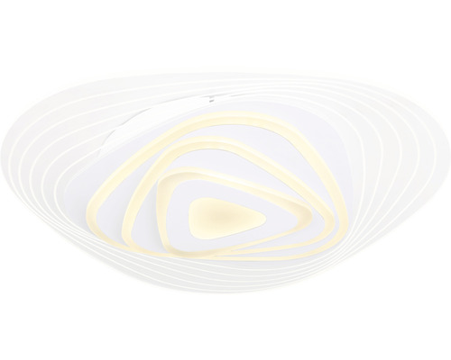 Taklampa i modern design med triangulära element