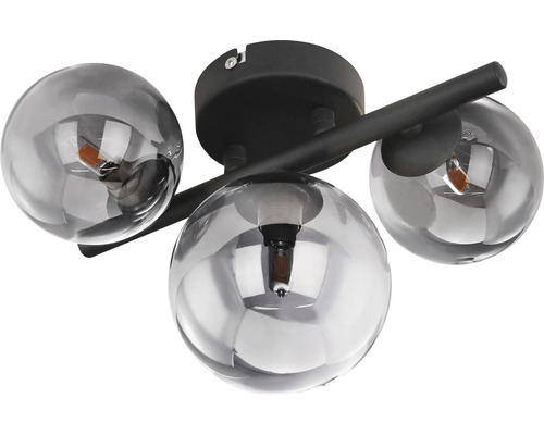 Taklampa med tre runda lampskärmar