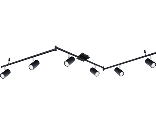 Svart takskena med sex spotlights