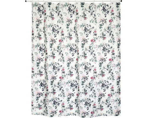 Duschdraperi med blommönster