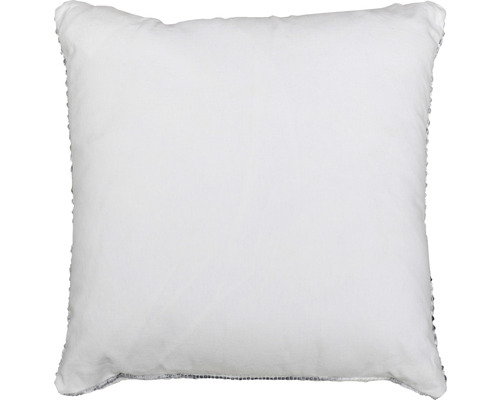 Fyrkantig kudde med paljettkant