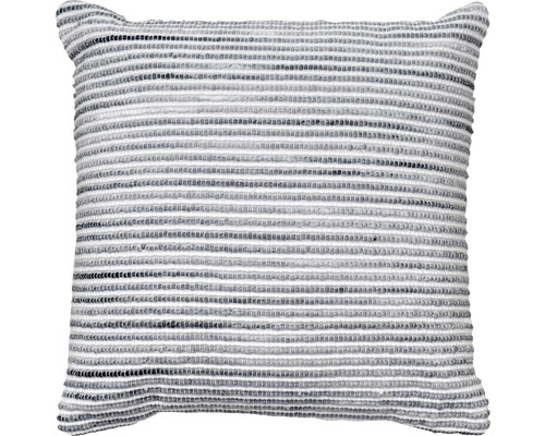 Dekorativ kudde med horisontellt randmönster