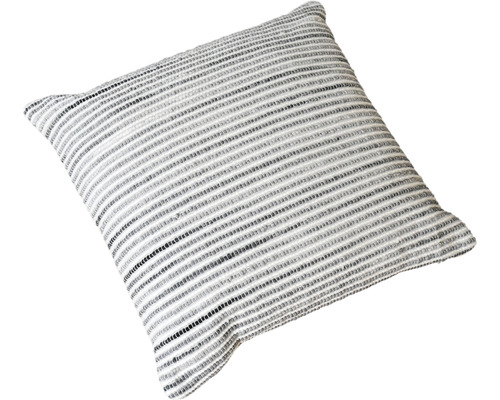 Fyrkantig kudde med randigt mönster