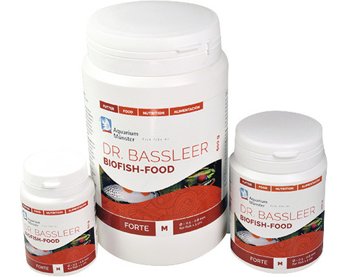 Fiskfoder Dr. Bassleer Biofishfood Forte M 150g Dr. Bassleer Biofish-Food för akvariefiskar i olika behållarstorlekar