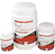Tre förpackningar Dr. Bassleer Biofish-Food fiskfoder