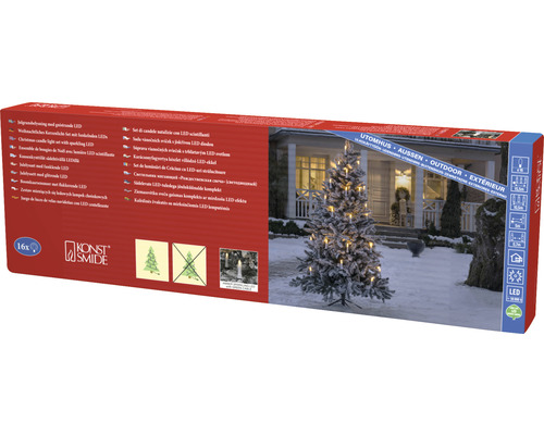 Förpackning för julgransljus med LED-belysning för utomhusbruk