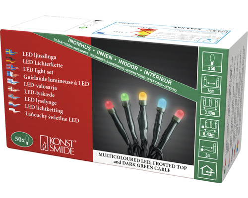 Förpackning med LED-ljusslinga för inomhusbruk