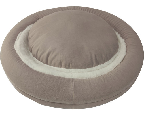 Rund djurbädd med mjuk kant