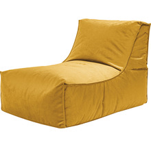 Gul fåtölj sittpuff