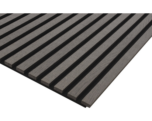 Akustikpanel rökt ek 2400 x 572 mm Akustikpanel rökt ek 2400 x 572 mm