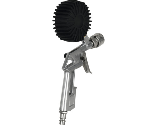 Däckpump med manometer för kontroll av däcktryck