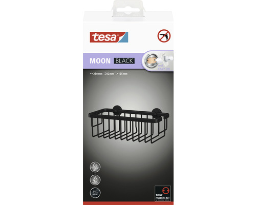 Tesa Moon Black duschhylla förpackning