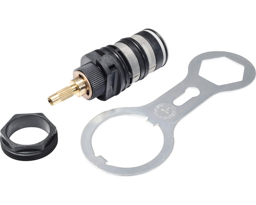 Termostatpatron med montagenyckel och överfallsmutter